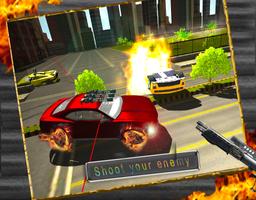 War Attack Auto Car Gun Battle screenshot 2