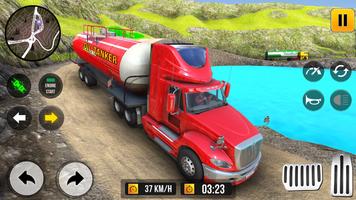 Heavy Oil Tanker Truck Game 3D Affiche