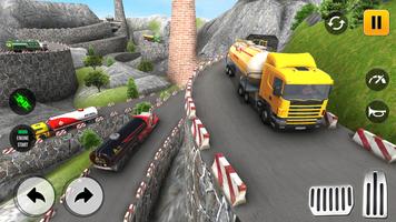 Heavy Oil Tanker Truck Game 3D capture d'écran 1