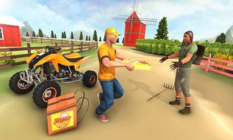 ATV Bike Games- Pizza Delivery poster