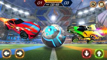 Rocket Car Ball Football Games Affiche