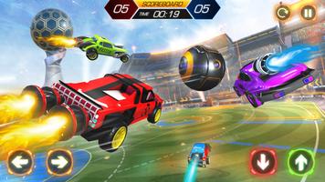 Rocket Car Ball Football Games ảnh chụp màn hình 1