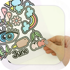 Make DIY Stickers with Paper icône