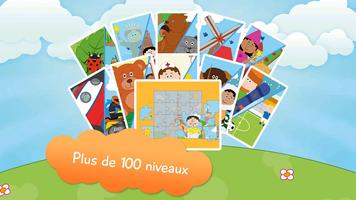100+ puzzles enfants gratuit! Affiche