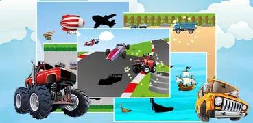Vehicles Shadow Puzzles for To