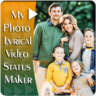 Lyrical video status maker family ícone