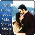 Photo to video maker with party song lyrics أيقونة
