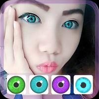 Beautiful Color Contact Lens Poster