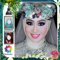 Hijab Pernikahan Editor Frames Affiche