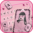 Tarot Card Girl Tastaturhintergrund