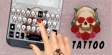 Tattoo Skull Tastaturhintergru