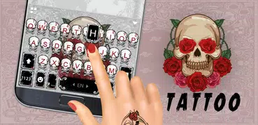 Tattoo Skull Tema Tastiera