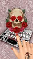 Hình nền bàn phím Tattoo Skull ảnh chụp màn hình 1