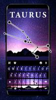 Tema Keyboard Taurus Galaxy Cartaz
