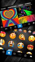 Tema de Teclado Tech Black Gla imagem de tela 3