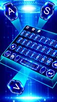 Clavier Tech Blue Neon capture d'écran 1