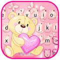 Teddy Bear Love Keyboard Background