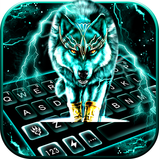 тема Thunder Neon Wolf