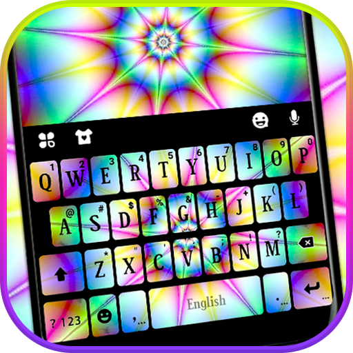 Tema Keyboard Tie Dye Spiral