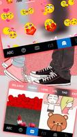 Chủ Đề Bàn Phím Tip Toe Love ảnh chụp màn hình 3