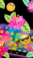 Tropical Flower Keyboard Backg screenshot 2