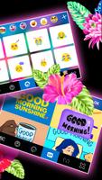 Tropical Flower Keyboard Backg screenshot 3