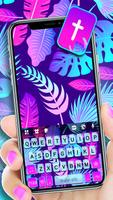 Tropical Leaf Tastaturhintergr Plakat