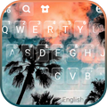 Tropical Sky Keyboard Background