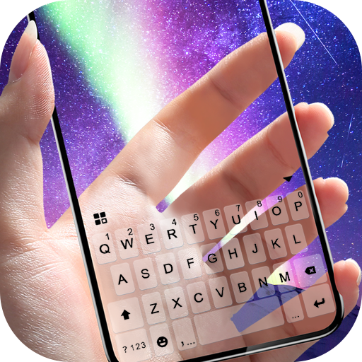 Transparent Galaxy Tastiera