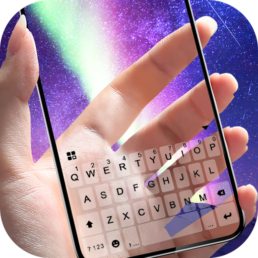 Transparent Galaxy Teclado