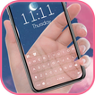 Transparent Sky Keyboard Backg