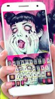 Trippy Goth Girl Poster