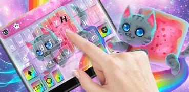 Rainbow Cat Keyboard Theme