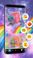 Tema Keyboard Rainbow Cat screenshot 1