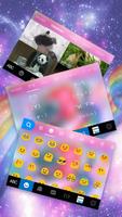 Tema Keyboard Rainbow Cat screenshot 2