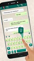 Neues Messenger Type Fast Tastatur thema Plakat