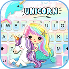 คีย์บอร์ดพื้นหลัง Unicorn N Me ไอคอน