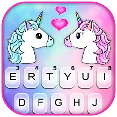 Unicorn Love のテーマキーボード アプリダウンロード