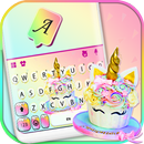 Tema Keyboard Unicorn Rainbow  APK