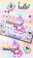 Fond de clavier Unicorn Rainbo capture d'écran 2