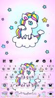 Tema Keyboard Unicorn Sky Cartaz