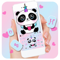 Cute Panda Keyboard Theme