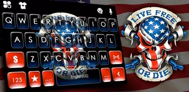 最新版、クールな Usa Freedom のテーマキーボード