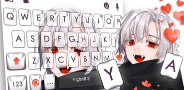 Tema Keyboard Vampire Boy Red 