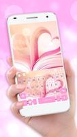 Neues Valentine Book Heart Tastatur thema Plakat