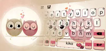Valentine Owls Tema de teclado
