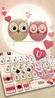 Chủ Đề Bàn Phím Valentine Owls ảnh chụp màn hình 1