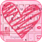 Valentine Tastatur-Thema Zeichen