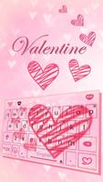Valentine Tastatur-Thema Plakat