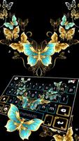 Tema Keyboard Vintage Golden B imagem de tela 1